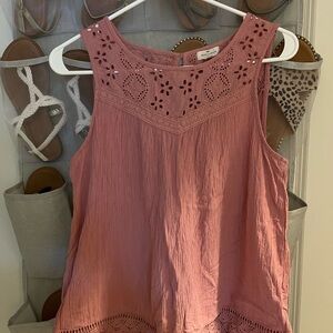 Elegant Sleeveless Pink Blouse